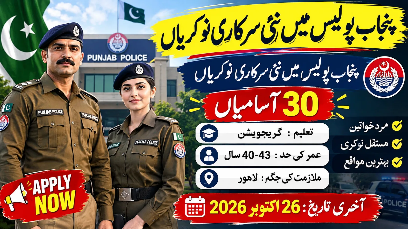 Punjab Police Intelligence Officer Jobs 2026